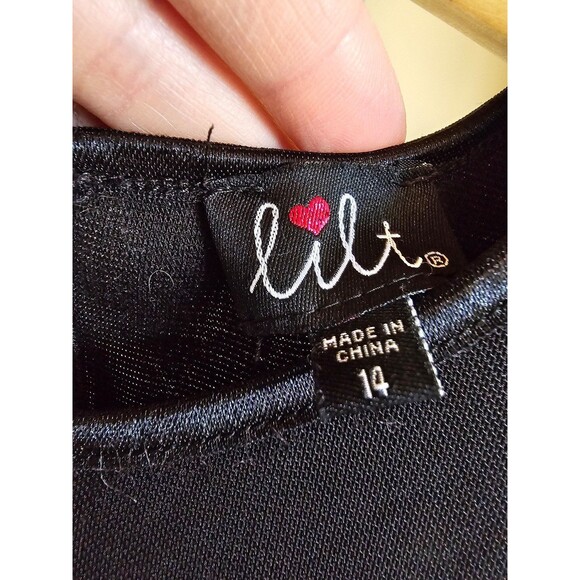 Girls size 14 black and gold dress - Picture 5 of 5